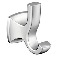 CHROME DOUBLE ROBE HOOK