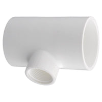 Charlotte Pipe 2 in. Slip X 2 in. D Slip PVC Reducing Tee 1 pk