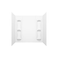 MAAX Utah 59 in. H X 31-3/4 in. W X 60-1/2 in. L White Bathtub Wall Surround