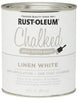 Rust-Oleum Chalked Ultra Matte Linen White Water-Based Acrylic Chalk Paint 30 oz