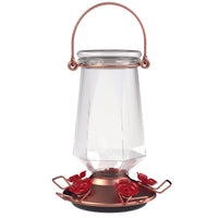 Perky-Pet Hummingbird 28 oz. Glass/Metal/Plastic Top Fill Nectar Feeder 5 ports (Pack of 2)