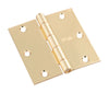 National Hardware 3-1/2 in. L Bright Brass Door Hinge 3 pk