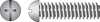 Hillman No. 8-32 X 1-3/4 in. L Combination Round Head Zinc-Plated Steel Machine Screws 100 pk