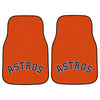 MLB - Houston Astros Orange Carpet Car Mat Set - 2 Pieces