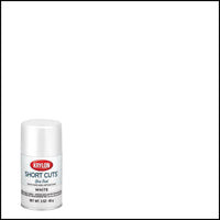 Krylon Short Cuts Gloss White Spray Paint 3 oz. (Pack of 6)