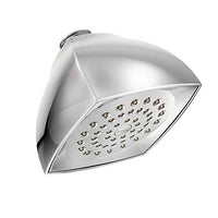 Chrome one-function 4-1/16" diameter spray head eco-performance showerhead