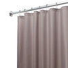 iDesign 72 in. H X 72 in. W Gray Shower Curtain Liner PEVA