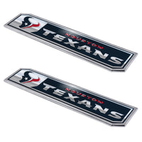 NFL - Houston Texans 2 Piece Heavy Duty Alumnium Truck Emblem Set