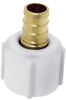 SharkBite 1/2 in. Barb X 1/2 in. D FPT Brass PEX Swivel Adapter