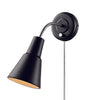 Globe Electric Ramezay 1-Light Matte Black Modern Wall Sconce