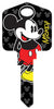 Howard Keys Disney Mickey Mouse House Key Blank Single sided For Schlage Locks (Pack of 5)