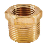 Forney Brass Bushing 1/4 in. Female X 3/8 in. Male 1 pc