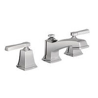 Chrome two-handle bathroom faucet