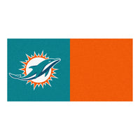 NFL - Miami Dolphins Team Carpet Tiles - 45 Sq Ft.