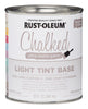 Rust-Oleum Chalked Ultra Matte Light Tint Base Water-Based Acrylic Chalk Paint 30 oz (Pack of 2).