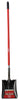 Bond Black/Red Steel Square Point Shovel 58 L in. with 39 L in. Fiberglass Handle