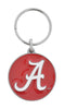 Hillman University of Alabama Metal Silver Decorative Key Chain (Pack of 3)