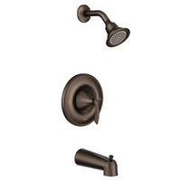 Oil rubbed bronze Posi-Temp(R) tub/shower