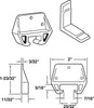 Prime-Line Plastic Center Guide Drawer Track Guide 2 pk