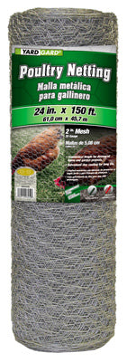 YardGard 24 in. H X 150 ft. L Steel Poultry Netting 2 in.