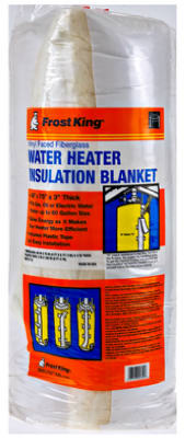 Frost King 48 in. X 75 in. L Fiberglass/Vinyl Water Heater Insulation