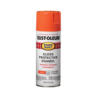 Rust-Oleum Stops Rust Gloss Orange Spray Paint 12 Oz. (Pack Of 6)