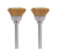 Dremel 1/2 in. X 1.75 in. L Metal Brass Brush 2 pk