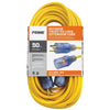 Prime Outdoor 50 ft. L Yellow Extension Cord 12/3 SJTW