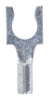 Jandorf 22-18 Ga. Uninsulated Wire Terminal Spade Silver 5 pk