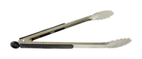 Bene Casa Black/Silver Stainless Steel BBQ Tongs