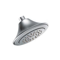 Chrome one-function 6-1/2" diameter spray head eco-performance showerhead