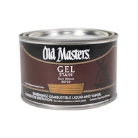 Old Masters Semi-Transparent Dark Walnut Oil-Based Alkyd Gel Stain 1 pt (Pack of 4)