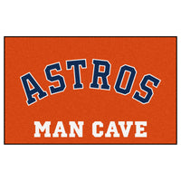 MLB - Houston Astros Script Man Cave Rug - 5ft. x 8 ft.