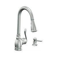 SPOT RESIST STAINLESS ONE-HANDLE HIGH ARC PULLDOWN KITCHEN FAUCET