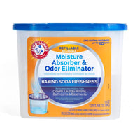 Arm & Hammer No Scent Moisture Absorber and Odor Eliminator 14 oz (Pack of 6).