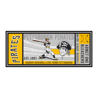 MLB - Pittsburgh Pirates Retro Collection Ticket Runner Rug - 30in. x 72in. - (1977)