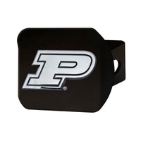 Purdue University Black Metal Hitch Cover