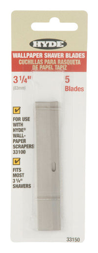 Hyde 3-1/4 in. W Silver Steel Shaver Blade