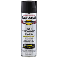 Rust-Oleum Professional Flat Black Spray Paint 15 oz. for All Surfaces