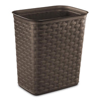 Sterilite 3.4 gal Brown Polypropylene Weave Wastebasket