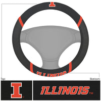 University of Illinois Embroidered Steering Wheel Cover