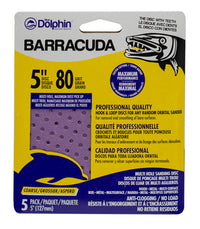 Blue Dolphin Barracuda 5 in. Aluminum Oxide Hook and Loop Sanding Disc 80 Grit Coarse 5 pk