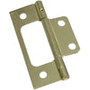 National Hardware 3 in. L Brass-Plated Surface-Mounted Hinge 2 pk