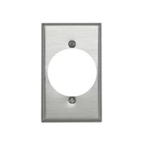 Leviton 1 gang Aluminum Single Outlet Wall Plate 1 pk