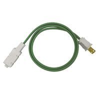 FabCordz Indoor 6 ft. L Green Extension Cord 16/2 SPT-2