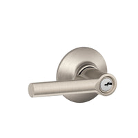 Schlage Broadway Satin Nickel Keyed Entry Lever 1-3/4 in.