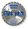 Irwin Marathon 7-1/4 in. Dia. x 5/8 in. Carbide Circular Saw Blade 24 teeth 1 pk