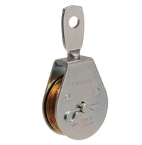 Campbell Chain 2 in. Dia. Zinc Plated Steel Swivel Eye Pulley