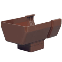 Amerimax 5.8 in. H X 4.5 in. W X 5.8 in. L Brown Vinyl U Gutter Drop Outlet (Pack of 10)