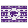 Kansas State University Holiday Sweater Rug - 19in. x 30in.